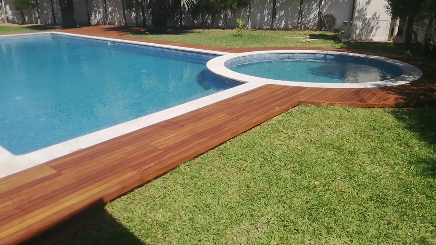 Wooden pool deck 14